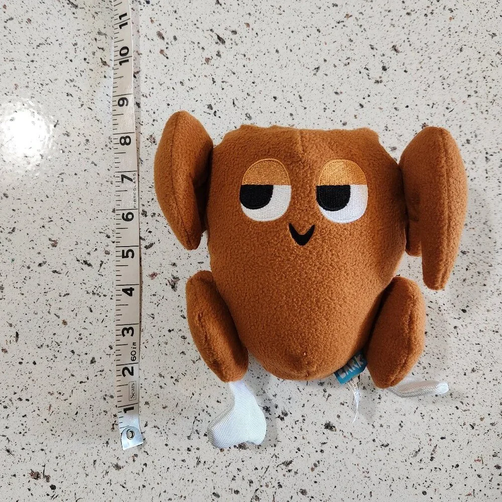 Bark TurKeith Turkey Thanksgiving Squeaky Crinkle Plush Dog Toy sz M/L